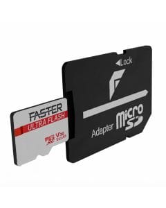 FASTER Ultra Flash 256GB microSDXC Memory Card with SD Adapter, 90MB/s Read Speed, 4K UHD, U3, V30