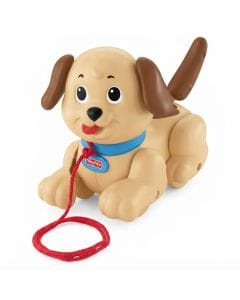 Fisher-Price Lil' Snoopy Pull-Along Toy, Classic Interactive Puppy Toy with Wiggling Ears, Shaking Tail & Pull-Along Fun