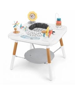 Skip Hop Discoverosity Montessori Inspired 3 Stage Activity Center And Play Table 4+ Monthss, Wobble Wheels And Rolling Teether Fun - Multicolour
