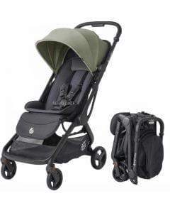Ergobaby Metro 3 Compact Stroller, Fully Adjustable Seating And Leg Support, One-Hand Ultra-Compact Folding System - Soft Olive