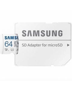 Samsung EVO Plus 64GB microSD Memory Card (2024) with SD Adapter, Up to 160MB/s, U3, Class 10