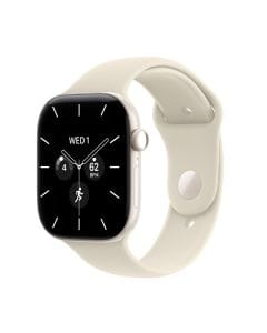 Apple Watch Series 12 GPS + Cellular 42mm Smartwatch, Light Gold Aluminium Case, Fitness & Health Tracking, S/M Sport Band | Sand - MJG24AF/A