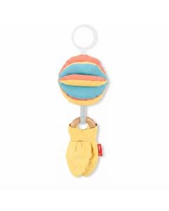 Skip Hop Discoverosity 3 In 1 Montessori Inspired Baby Stroller Toy 0+ Monthss, Natural Wooden Teether Ring - Multicolour