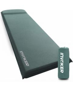 INVOKER 3.1-Inch Self-Inflating Camping Sleeping Pad, Insulated R-Value 9.5 Ultra-Thick Foam Mattress for Outdoor Use