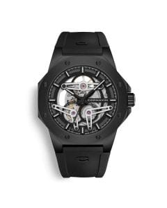 Cornavin SK.04.R Downtown Skeleton Automatic Watch, Swiss Made CO.SK-42 Movement, 42mm Black PVD Stainless Steel Case, Sapphire Crystal, 100M Water Resistance