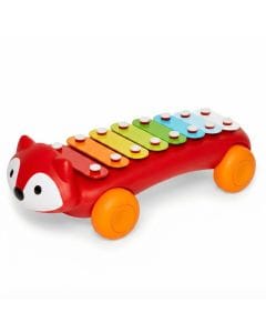 Skip Hop Explore And More Xylophone Fox Toy 12+ Monthss, Supports Fine Motor Skill Development, Portable Musical Play With Attached Mallet - Multicolour