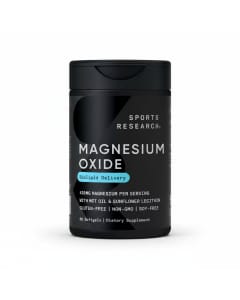 Sports Research Magnesium Oxide 420mg with Coconut MCT Oil - Wellness Support Softgels