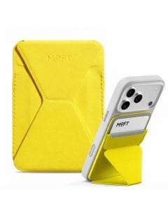 MOFT Magnetic Wallet Stand for iPhone 16–12 Series, Slim MagSafe Vegan Leather Phone Grip and Stand