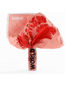 Palomar Crumpled World Map by Country, Waterproof Non-Woven Fabric Travel Map, Tear & Puncture Resistant 87 x 58cm 