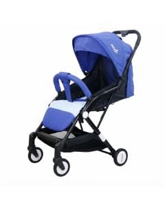 The Moon Brand TravelLite Compact Folding Stroller, Cabin Approved Travel Pram for Newborn, 0-18 kg, Birth to 3 Years,  5-Point Harness | Royal Blue