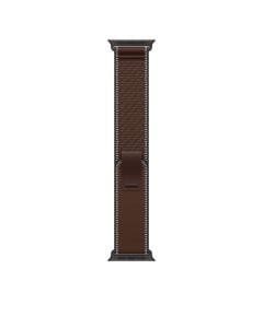 Apple Watch 49mm Trail Loop, Small, Black Titanium Finish, Lightweight Woven Sport Watch Band - Dark Umber | MKAA4ZM/A