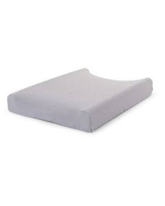 Childhome Changing Cushion Cover, Ultra-Absorbent, Waterproof, Dual-Layer Protection - Tricot Pastel Mouse Gray