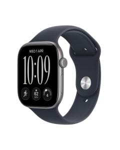 Apple Watch Series 12 GPS + Cellular 46mm Smartwatch, Fitness & Health Tracking, S/M Sport Band, Aluminium Case | Navy Blue - MJG64AF/A