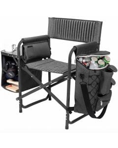 ONIVA Picnic Time Fusion Folding Outdoor Chair, Portable Camping Seat with Side Table and Insulated Cooler