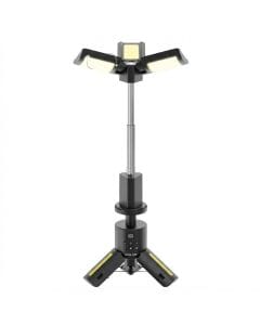 Green Lion Trio Beam Camping Light, 10050mAh Battery, 1100 Lumens, Foldable LED Tripod Lantern, Rechargeable Outdoor Light