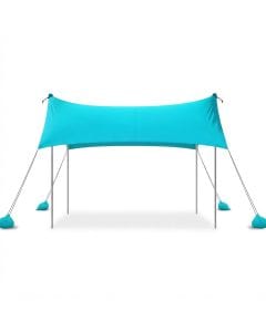 Homodoskey Large Pop-Up Beach Tent, 300 x 300cm UPF 50+ Sun Shelter with Windproof Adjustable Shade Canopy