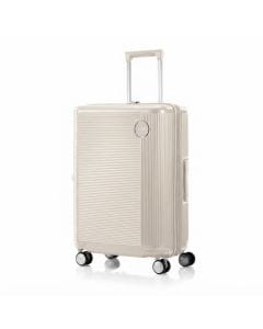 American Tourister Gemina Pro V2 Check-In Suitcase 65cm, Hard Polycarbonate, Expandable, Spinner | Beige