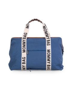 Childhome Signature Canvas Mommy Bag, Multi-purpose, Full Of Accessories, Ultra Practical, Large Capacity, Easy To Clean - Indigo