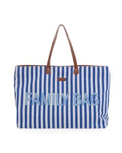 Childhome Nursery Family Bag, Large And Stylish Travel Bag, Detachable Pocket, Closes Easily Via Magnet - Light Blue