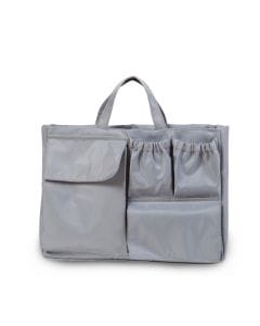 Childhome Mommy Inside Bag, Multi-Compartment, Handy Handle, Practical Organizer - Gray