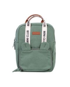 Childhome Mini Club Kids Backpack, Practical Storage Spaces, Playful And Stylish Design, Perfect Preschool Backpack - Green