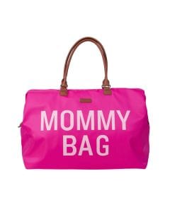 Childhome Big Mommy Bag, Multi-functional, Full Of Accessories, Ultra Practical, Large Capacity, Easy To Clean - Pop Pink