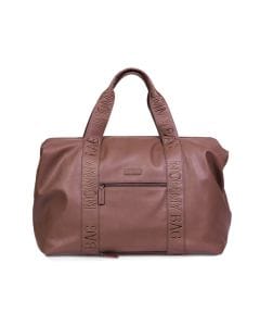 Childhome Signature Simili Mommy Bag, Special Zipper, Original Belgian Design, Easy To Clean - Dark Brown
