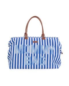 Childhome Mommy Big Bag, Large Capacity 56L, Adjustable Shoulder Strap, Multiple Compartments - Electric Blue/Light Blue
