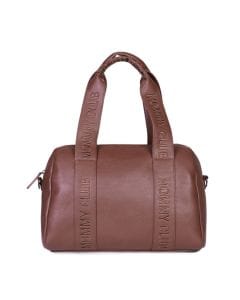 Childhome Signature Simili Club Mommy Bag, Versatile And Modern, Large Storage Capacity, Practical And Easy To Carry - Dark Brown