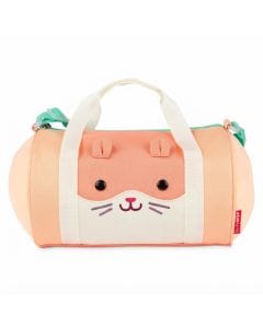 Skip Hop Duffimals Hamster Soft Plush Kids Duffel Bag, Spacious Storage Compartment, Adorable Hamster Character Design - Multicolour