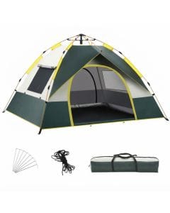 Eacam Ultralight Pop-Up Camping Tent for 2–3 People, Waterproof Windproof Dome Shelter with Quick Setup