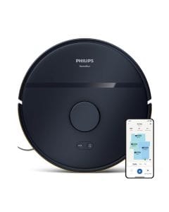 Philips 2000 Series Robot Vacuum Cleaner, 6000Pa Suction, Vacuum & Mop, LDS Navigation, 120-Minute Runtime, 300ml Water Tank | Dark Blue - XU2000/15