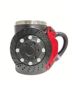 Luxury Signature Brake Style Mug Stainless Steel Coffee Mug with Resin Exterior, Insulated Drink Cup - 300ml 