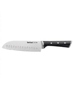 Tefal Ice Force 18cm Santoku Knife - German Stainless Steel Blade, Ice Force Technology, Long-Lasting Sharpness, Precision Cutting | K2320614