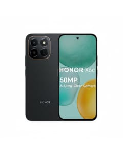 Honor X6c Smartphone 6GB RAM 128GB ROM, 6.61" 120Hz Display, 50MP Camera, 35W Fast Charging, Dual SIM - Midnight Black