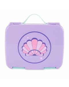 Skip Hop Seashell Spark Style Bento Lunch Box 3+ Years, Easy Open And Close Latches, Flexible Carry Handle - Multicolour