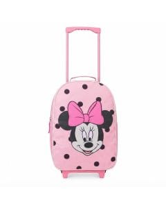 Disney Kids Suitcase with Wheels - Lightweight Foldable Carry On Luggage for Girls - Stitch
