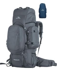 TRAWOC WILDWING 95L Internal Frame Travel Backpack, 80+15L Hiking and Camping Rucksack with 15L Detachable Daypack
