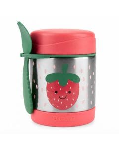Skip Hop Spark Strawberry Style Food Jar 3-6 Years 325ml, Safe And Durable Build, Kid-Approved Sporty Design, Lightweight And Travel-Friendly - Multicolour