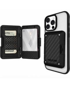 Pelican Magnetic Wallet for iPhone 15–12 Pro Max Series, Heavy-Duty MagSafe Card Holder with RFID Blocking