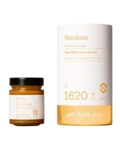 Manukora Raw Manuka Honey MGO 1620+, 100% Monofloral New Zealand Manuka Honey - 250g 