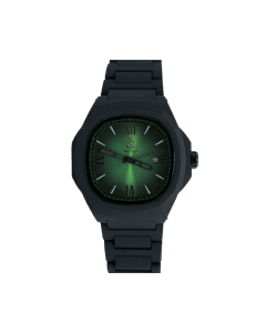 Saatchi Manarola Watch, 44mm Polycarbonate Case, Miyota 2115 Quartz Movement with Date Display, Mineral Glass, 5 ATM Water Resistant