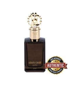 Roberto Cavalli Uomo Parfum Men 100ml Amber Fragrance with Black Violet, Saffron, Honey Accord & Cedarwood Base | 3616303445287
