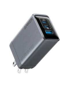 Anker Prime 100W GaN Charger, 3-Port Multi-Device Fast Charging, USB-C Power Delivery, GaNPrime Technology | Silver - A2688241