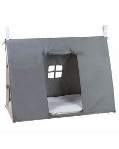 Childhome Tipi Bed Frame 70x140cm, Compatible Sleeping Setup, Highly Customisable Design, Safe And Sturdy Structure - Gray