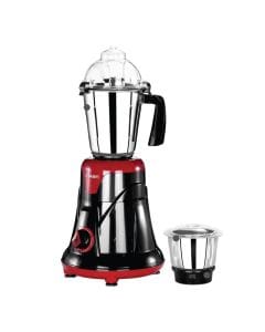 Clikon 2-in-1 Indian Mixer Grinder, 650W Motor, Multi-Purpose Grinding & Blending, Stainless Steel Jars | Black/Red - CK1209
