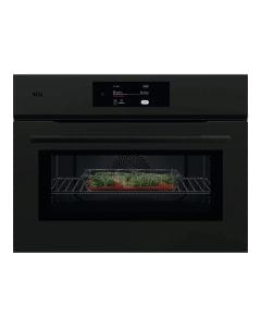 AEG Built-In Microwave Oven, 44L Capacity, 1000W, Multifunction Cooking, Integrated Design, Premium Finish | Matt Black - NKK8A701T