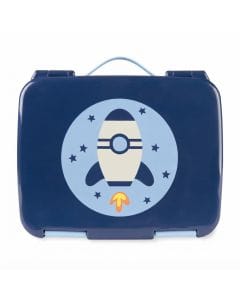 Skip Hop Rocket Spark Style Bento Lunch Box 3+ Years, Easy Open And Close Latches, Flexible Carry Handle - Multicolour