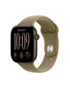 Apple Watch Series 12 GPS + Cellular 42mm Smartwatch with Olive Sport Band M/L, Fitness & Health Tracking - MJG54AF/A