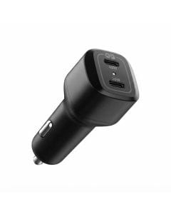 Spigen 65W USB-C Car Charger, Dual-Port Fast Charging Adapter with 45W and 20W Output for MacBook Air, iPad Pro, iPhone and More